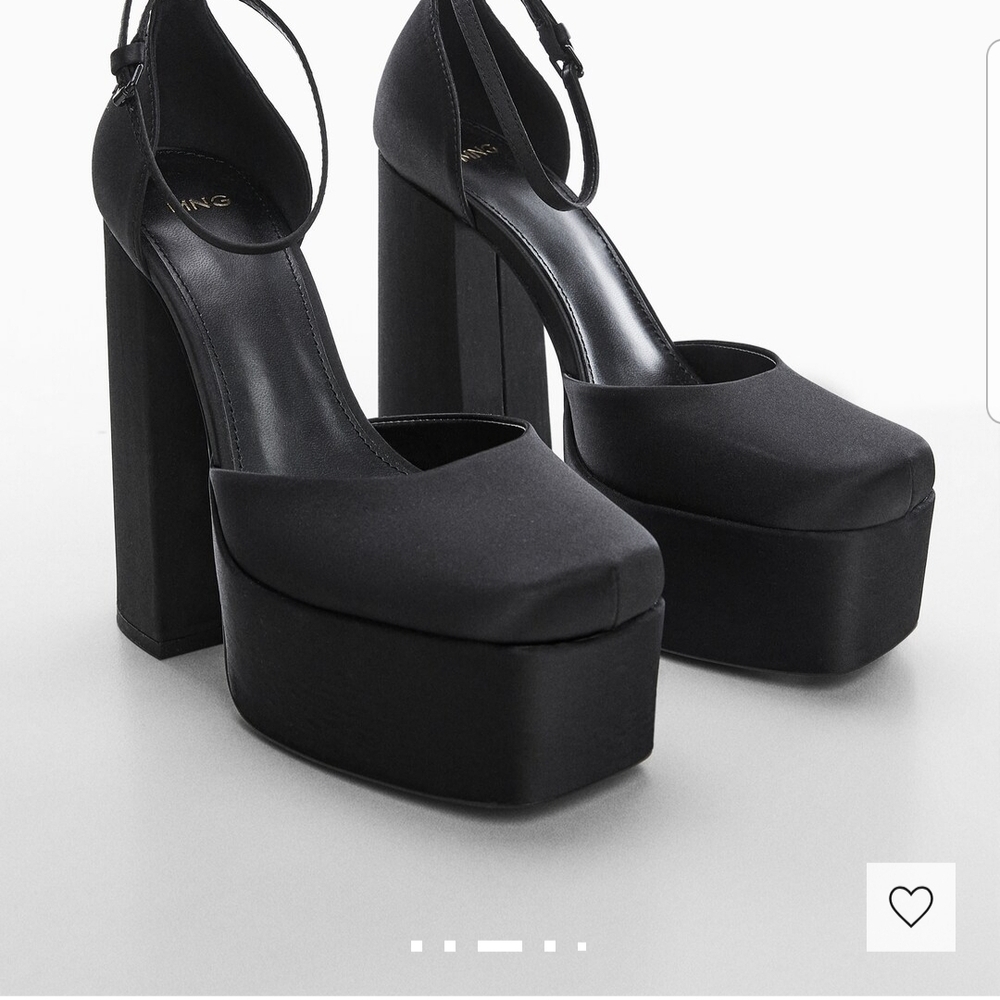 Mango Black Platform Shoes